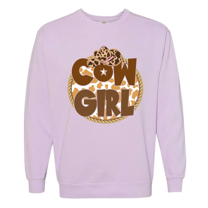 Cow Girl Southern Country Cute Garment-Dyed Sweatshirt