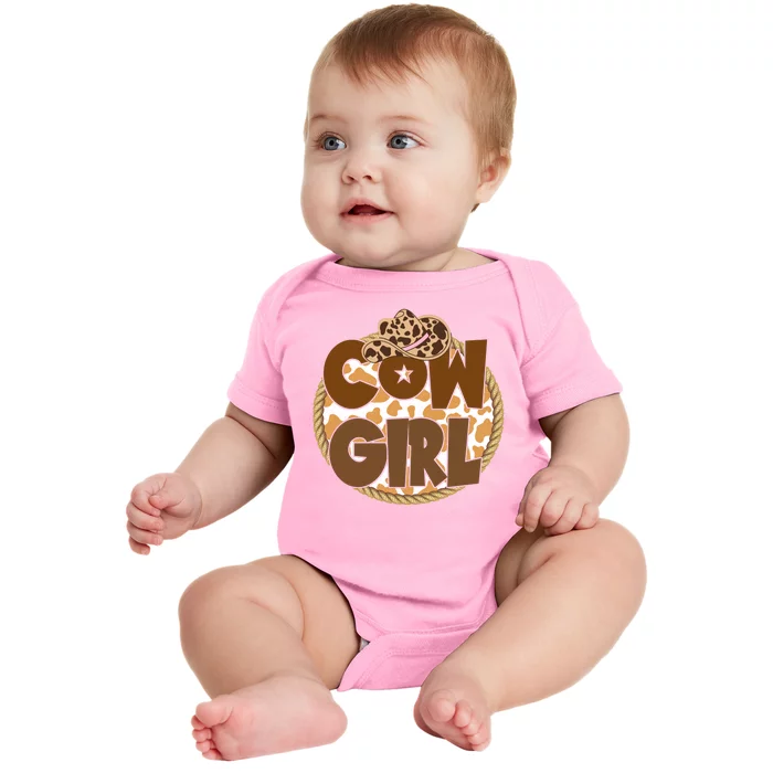 Cow Girl Southern Country Cute Baby Bodysuit