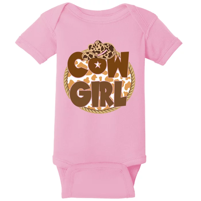 Cow Girl Southern Country Cute Baby Bodysuit