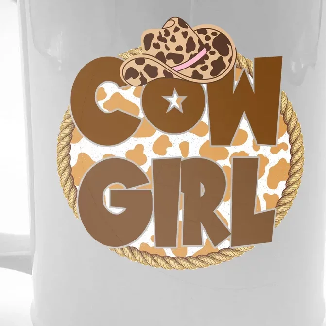 Cow Girl Southern Country Cute Front & Back Beer Stein