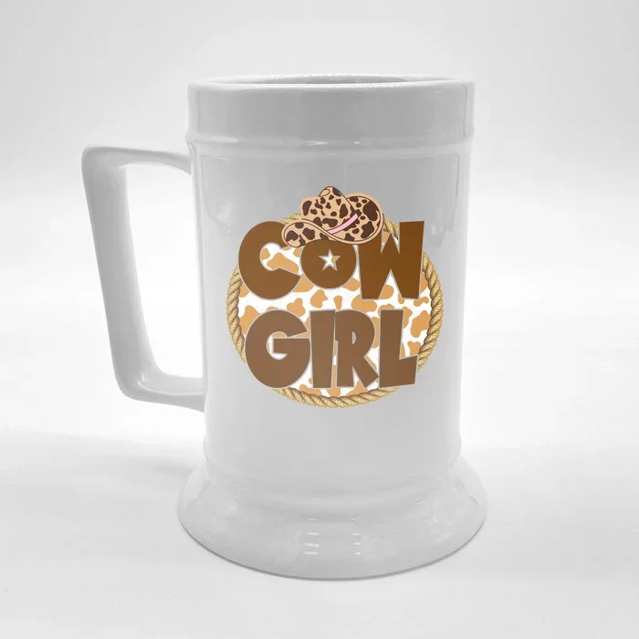 Cow Girl Southern Country Cute Front & Back Beer Stein