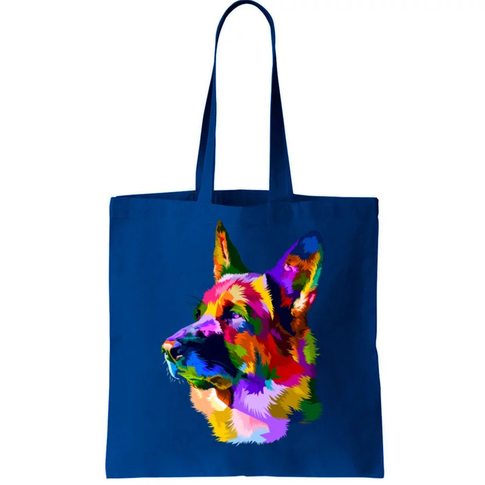 Colorful Ger Shepherd Ger Shepherd Dog Owner Gift Tote Bag