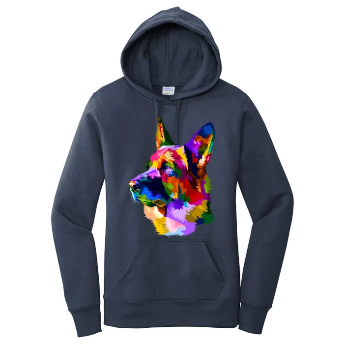 Colorful Ger Shepherd Ger Shepherd Dog Owner Gift Women's Pullover Hoodie