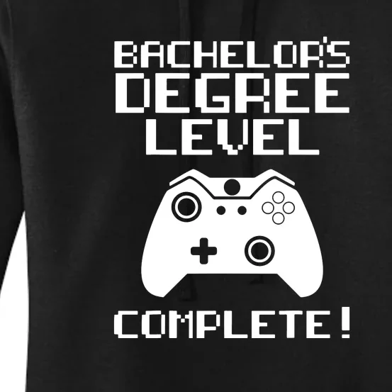 College Graduation Shirt Bachelor's Degree Gamer Grad Women's Pullover Hoodie