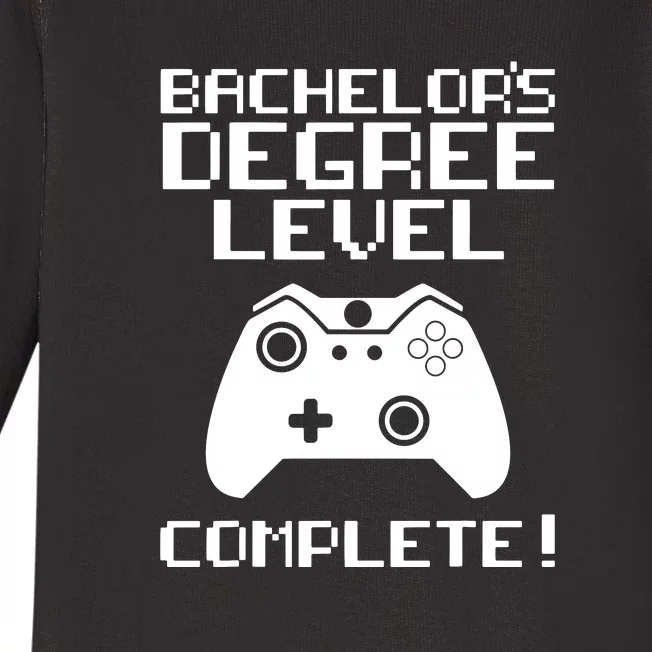 College Graduation Shirt Bachelor's Degree Gamer Grad Baby Long Sleeve Bodysuit