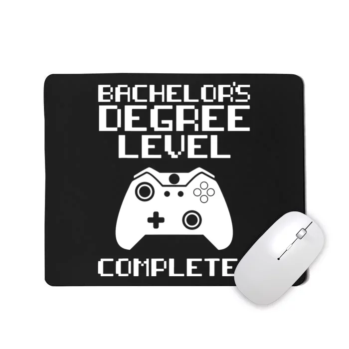 College Graduation Shirt Bachelor's Degree Gamer Grad Mousepad