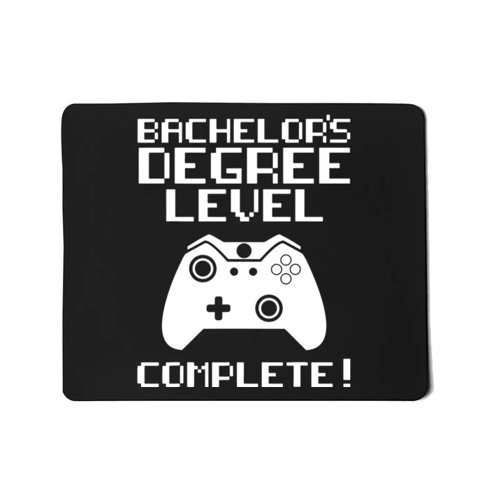 College Graduation Shirt Bachelor's Degree Gamer Grad Mousepad