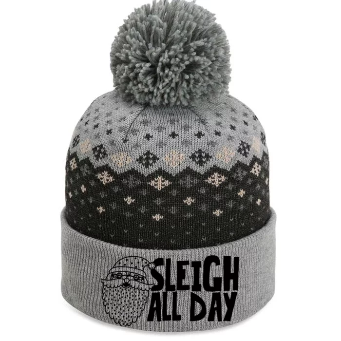 Christmas Gift Sleigh All Day Adx025b Gift The Baniff Cuffed Pom Beanie