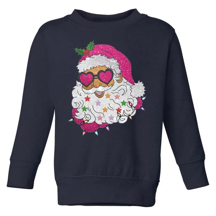 Cool Groovy Sana Claus Holiday Funny Toddler Sweatshirt