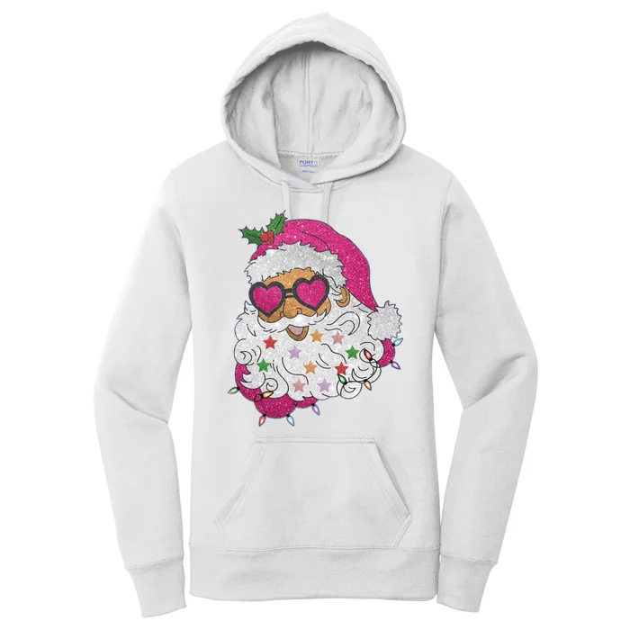 Cool Groovy Sana Claus Holiday Funny Women's Pullover Hoodie