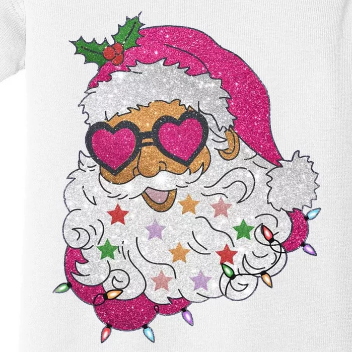 Cool Groovy Sana Claus Holiday Funny Baby Bodysuit