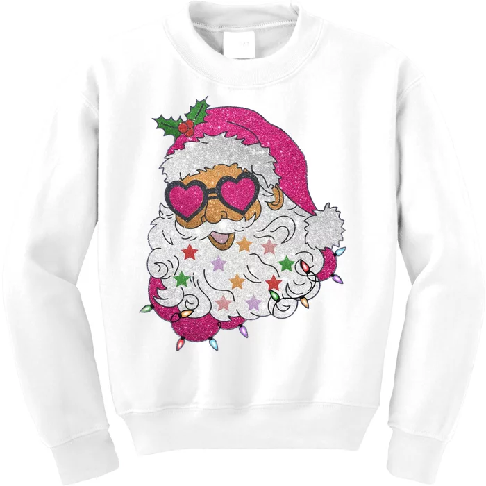 Cool Groovy Sana Claus Holiday Funny Kids Sweatshirt