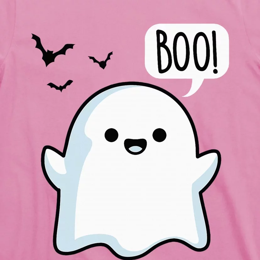 Cute Ghost Saying Boo Ghost Halloween Costume T-Shirt