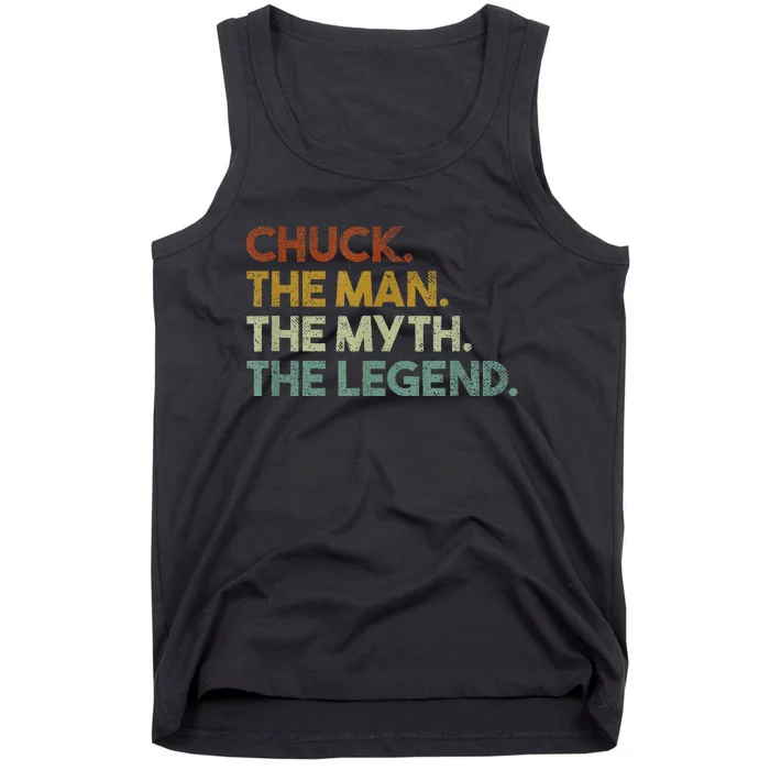 Chuck Gift The Man The Myth The Legend Tank Top