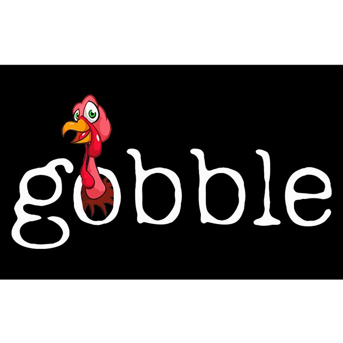 Cute Gobble Turkey Funny Little Thanksgiving Bumper Sticker