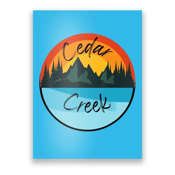 Camping Graphic Tee. Cedar Creek Poster