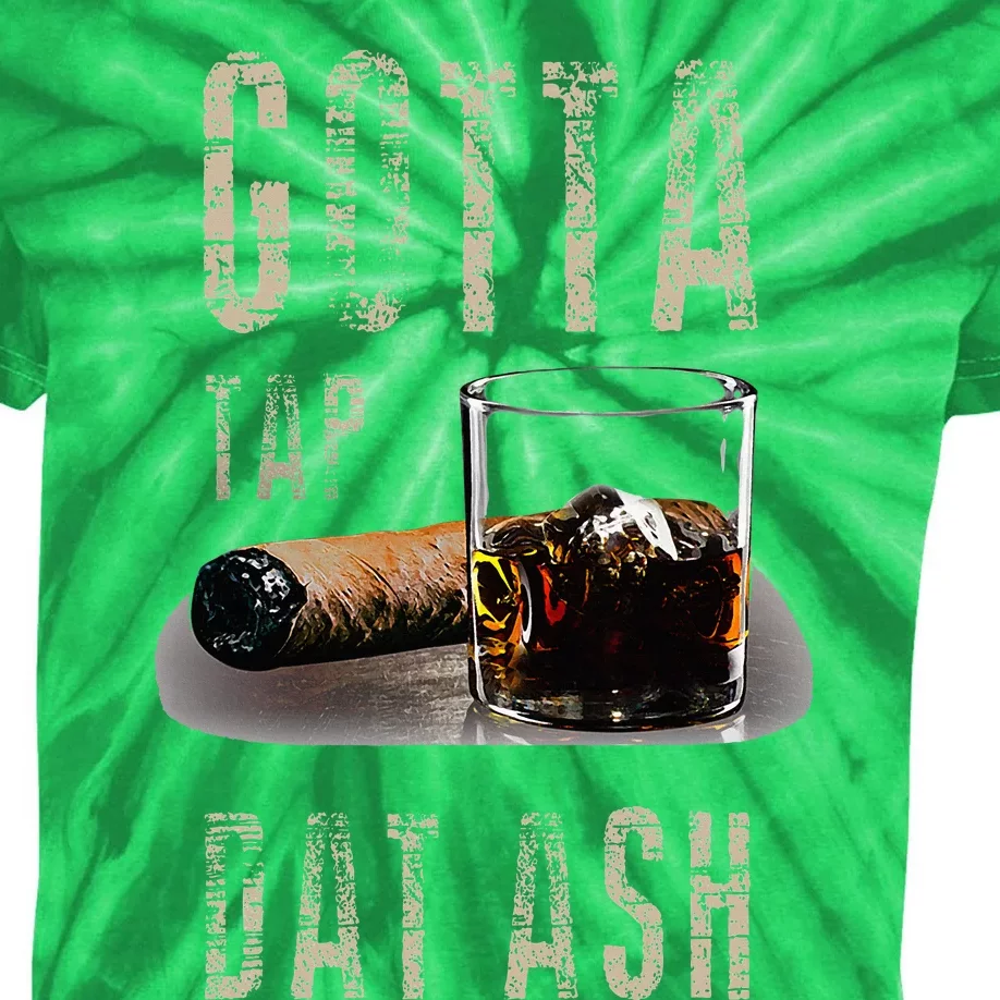 Cigars Gotta Tap Dat Ash Cigar Kids Tie-Dye T-Shirt