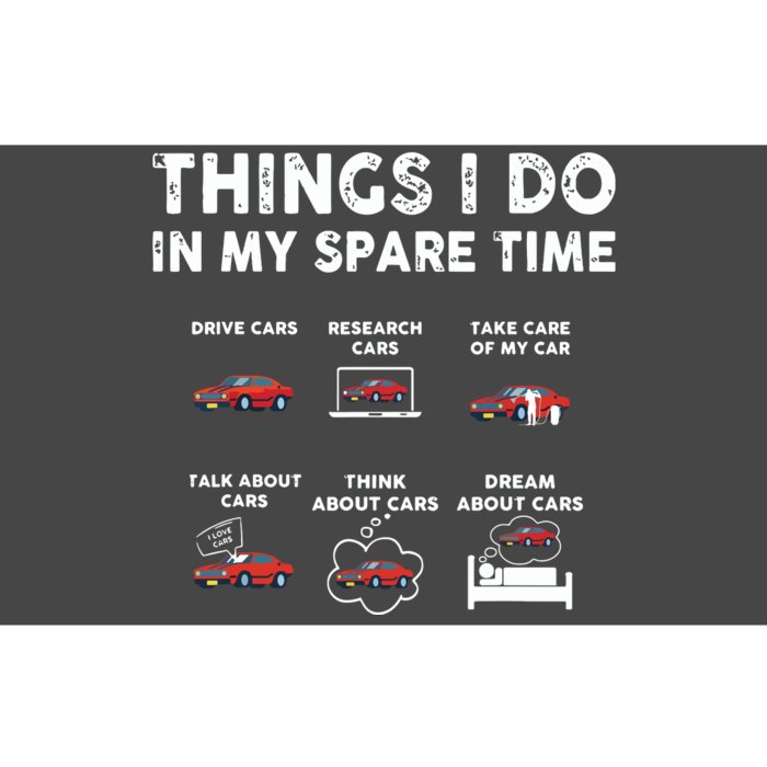 Car Guy Things I Do In My Spare Time Funny Muscle Cars Lover Bumper Sticker