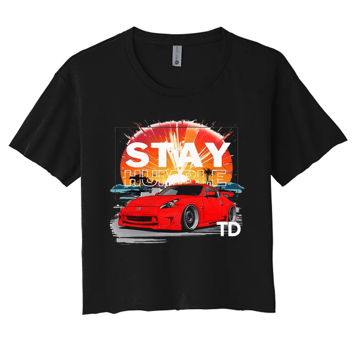 Car Guy Td 4 Women's Crop Top Tee