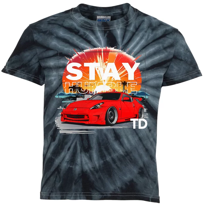 Car Guy Td 4 Kids Tie-Dye T-Shirt