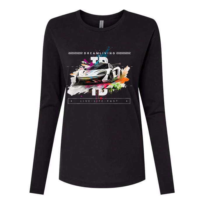 Car Guy Td 3 Womens Cotton Relaxed Long Sleeve T-Shirt