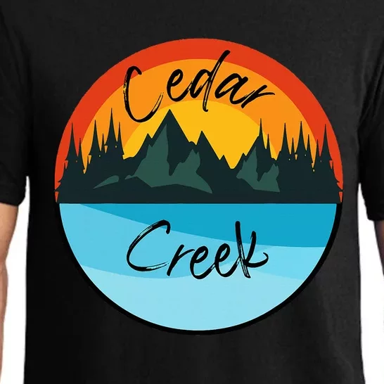 Camping Graphic Tee. Cedar Creek Graphic Tee. Pajama Set