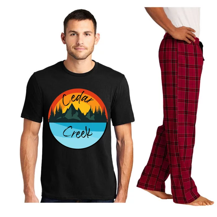 Camping Graphic Tee. Cedar Creek Graphic Tee. Pajama Set