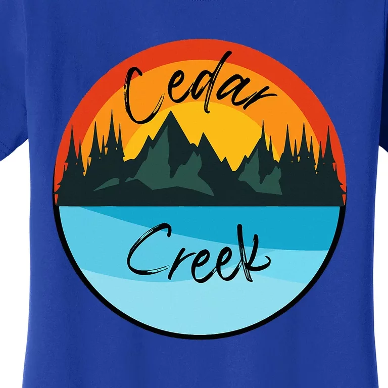 Camping Graphic Tee. Cedar Creek Graphic Tee. Women's T-Shirt