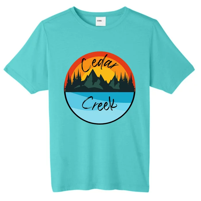 Camping Graphic Tee. Cedar Creek Graphic Tee. ChromaSoft Performance T-Shirt