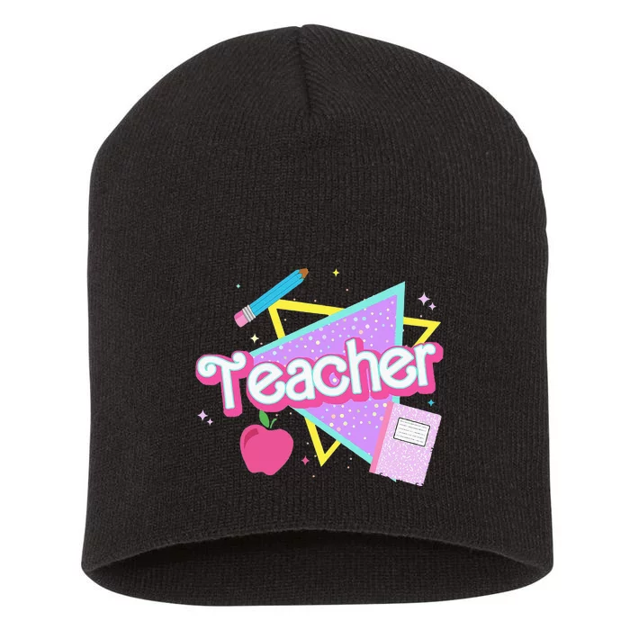 Cute Ghost Team Pre K Boo Crew Halloween Teacher Student Short Acrylic Beanie