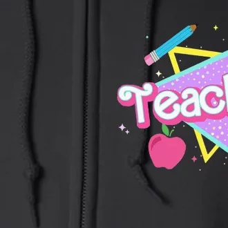 Cute Ghost Team Pre K Boo Crew Halloween Teacher Student Full Zip Hoodie