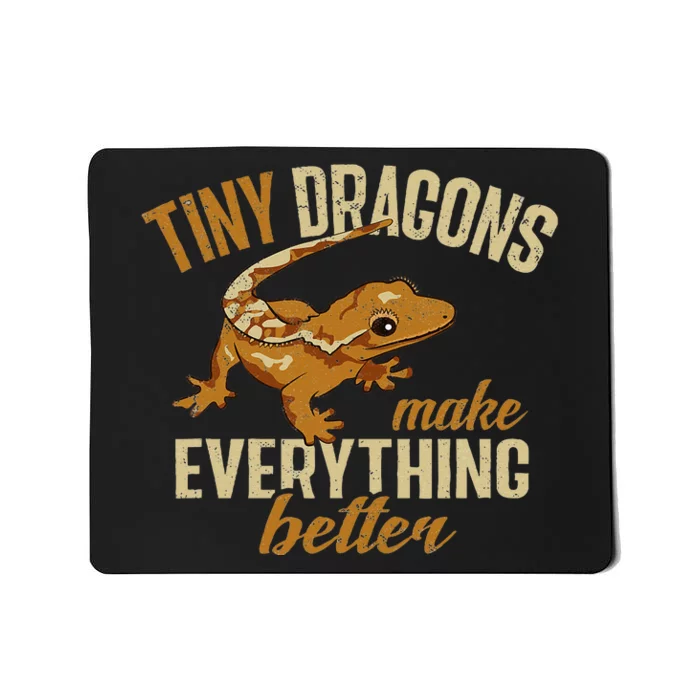 Crested Gecko Tiny Dragons Make Everything Better Mousepad