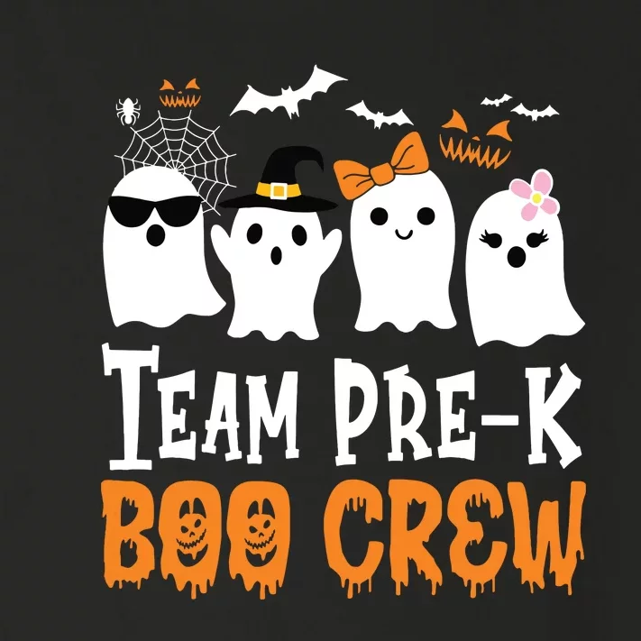 Cute Ghost Team Pre K Boo Crew Halloween Teacher Student Toddler Long Sleeve Shirt