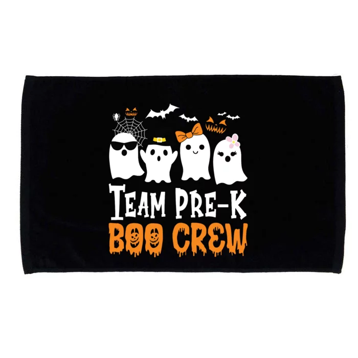 Cute Ghost Team Pre K Boo Crew Halloween Teacher Student Microfiber Hand Towel