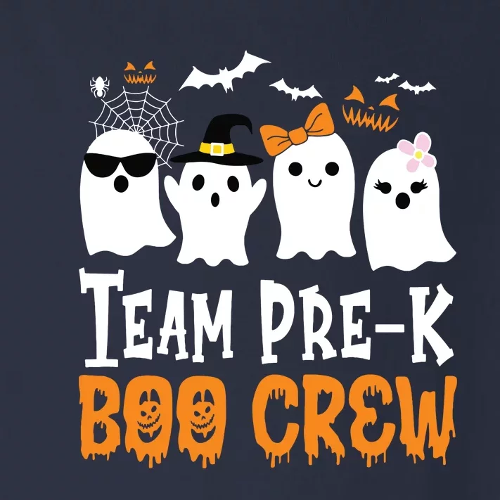 Cute Ghost Team Pre K Boo Crew Halloween Teacher Student Toddler Long Sleeve Shirt