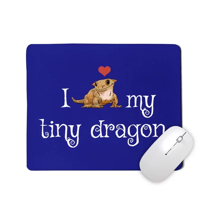 Crested Gecko Tiny Dragon Gecko Lover Cute Crestie Lizard Gift Mousepad