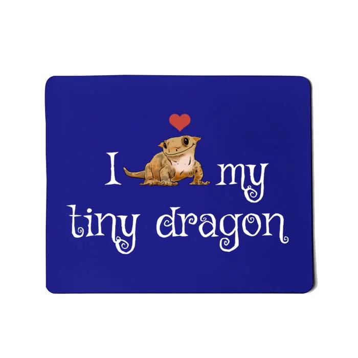 Crested Gecko Tiny Dragon Gecko Lover Cute Crestie Lizard Gift Mousepad