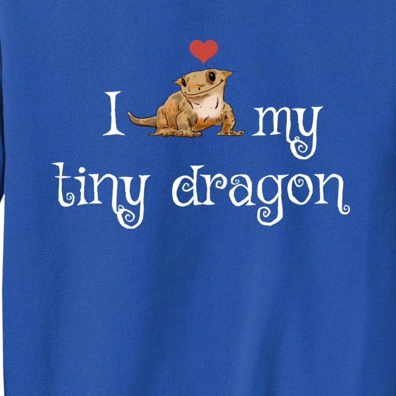 Crested Gecko Tiny Dragon Gecko Lover Cute Crestie Lizard Gift Tall Sweatshirt