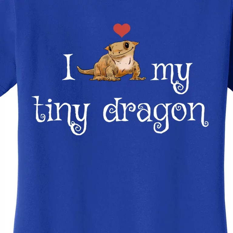 Crested Gecko Tiny Dragon Gecko Lover Cute Crestie Lizard Gift Women's T-Shirt