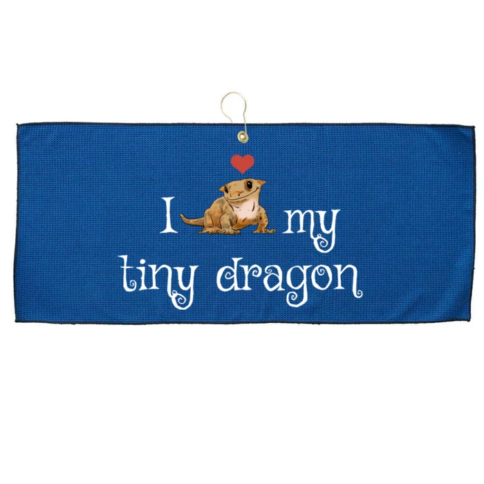 Crested Gecko Tiny Dragon Gecko Lover Cute Crestie Lizard Gift Large Microfiber Waffle Golf Towel