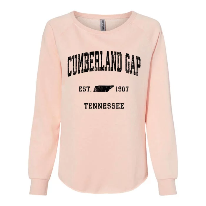 Cumberland Gap Tennessee Tn Vintage Athletic Womens California Wash Sweatshirt