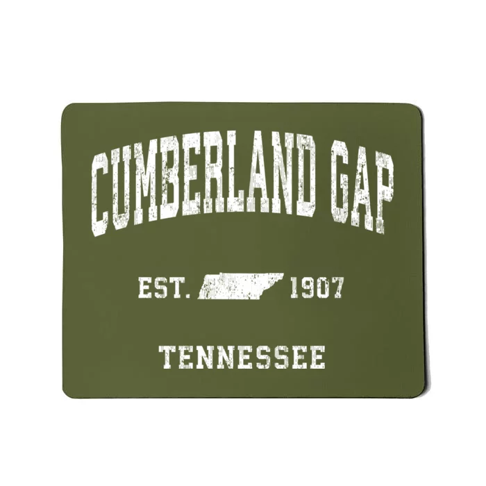 Cumberland Gap Tennessee Tn Vintage Athletic Mousepad