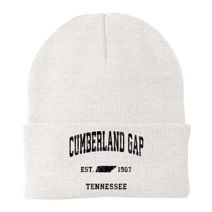 Cumberland Gap Tennessee Tn Vintage Athletic Knit Cap Winter Beanie