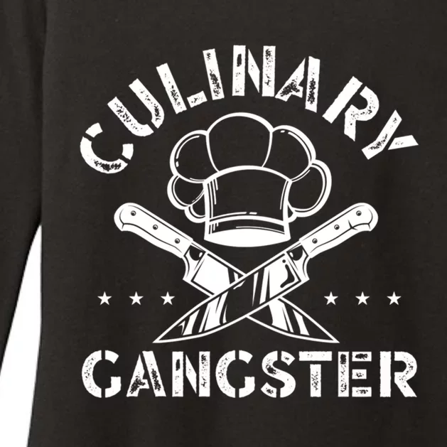 Culinary Gangster Talented Chef Cooking Bbq Master Cook Gift Womens CVC Long Sleeve Shirt