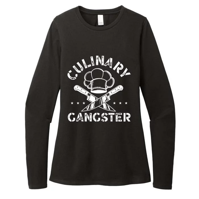 Culinary Gangster Talented Chef Cooking Bbq Master Cook Gift Womens CVC Long Sleeve Shirt