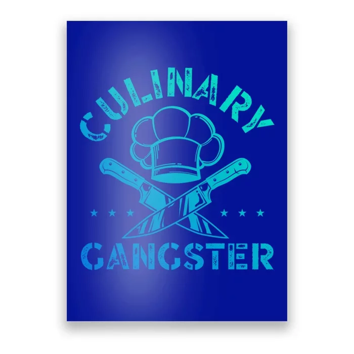 Culinary Gangster Talented Chef Cooking Bbq Master Cook Gift Poster