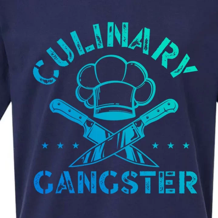 Culinary Gangster Talented Chef Cooking Bbq Master Cook Gift Sueded Cloud Jersey T-Shirt