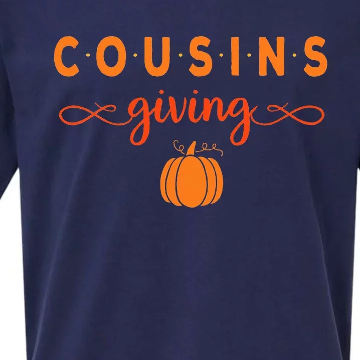 Cousins Giving Thanksgiving Sueded Cloud Jersey T-Shirt