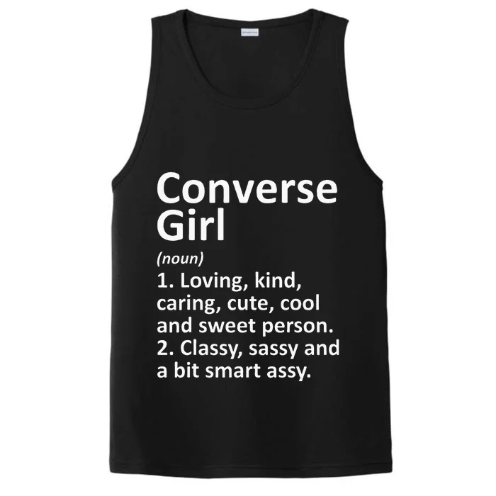 CONVERSE GIRL TX TEXAS Funny City Home Roots Gift Performance Tank