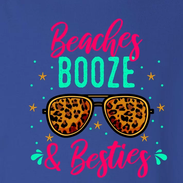 Cute Girls Trip Weekend Vacation Beaches Booze And Besties Gift Toddler Long Sleeve Shirt